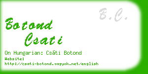 botond csati business card